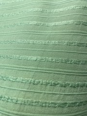 100% Silk Georgette 3D Textured Rib Stripe Sage Green Fabric 1 Yd 11″ Long 56″W