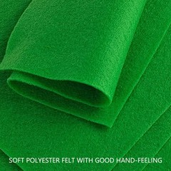 20 PCS Green Soft Felt Sheets 1.4mm Thick 8×12 Inch Handicraft Fabric Crafts