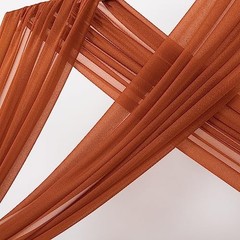 Terracotta Wedding Arch Draping Fabric 2 Panels 29 x 20 FT Gauze Curtains Sheer
