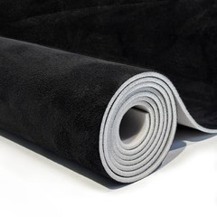 Black Suede Auto Headliner Fabric 96″ L x 60″ W Foam Backing for Car Truck SUV R