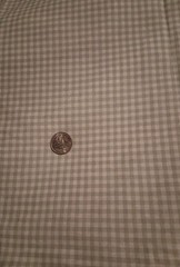 Light Green And White 1/8″ Gingham Checks Cotton Blend Fabric 94″ X 36″
