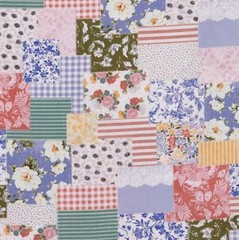 Boho Patch Cotton Fabric by Brothers & Sisters, BTHY, Patchwork