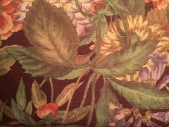 P.KAUFMANN FABRIC DECORATOR WEIGHT FLORAL 180”x 54”