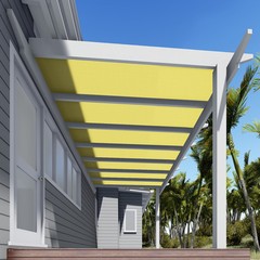 6′ Fabric Roll Sun Shade Cover Fence Screen Patio Balcony Garden Yellow 1-150ft