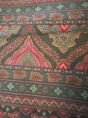 VTG Fabric Renaissance Print Dark Gothic Boho Measures 44″ X 1 Yrd Sewing