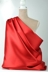 Red Mikado Satin 58/60″ Wide Fabric By the Yard 190