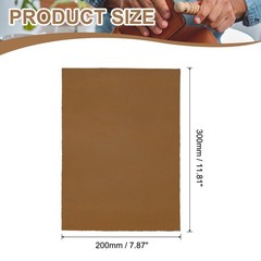 Genuine Leather Sheet, 7.9″x11.8″ Distressed Leather Pieces, Yellow