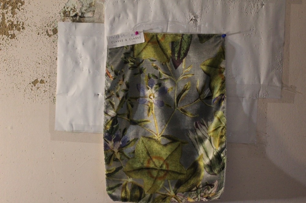 Clarke & Clarke Passiflora on Velvet Floral on Velvet Various Colors and Sizes