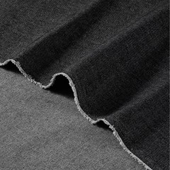 HYVAKUPPA Washed Denim Fabric Black 2 Yards