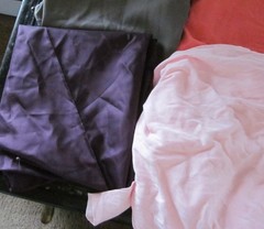 SALE Assorted Fabric Lot Various Colors Textures 3.6 lbs Pink has multiple yards