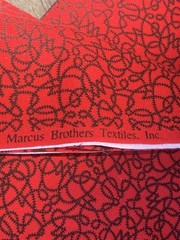 Fabric Scarlet Night Marcus Brothers 1 1/2 Yards by 43” Cotton Easy Care
