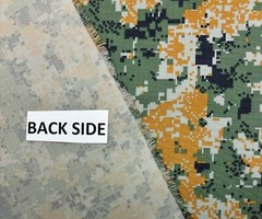 DIGITAL CAMO ORANGE GREEN NY/CO RIPSTOP APPAREL FABRIC BY 1/2(0.5) YARD 66″W