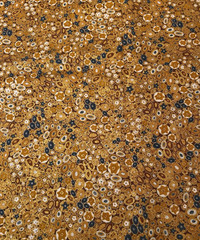 Gustav Klimt Gold Circles Robert Kaufman Fabric BTY Quilting Sewing #17183