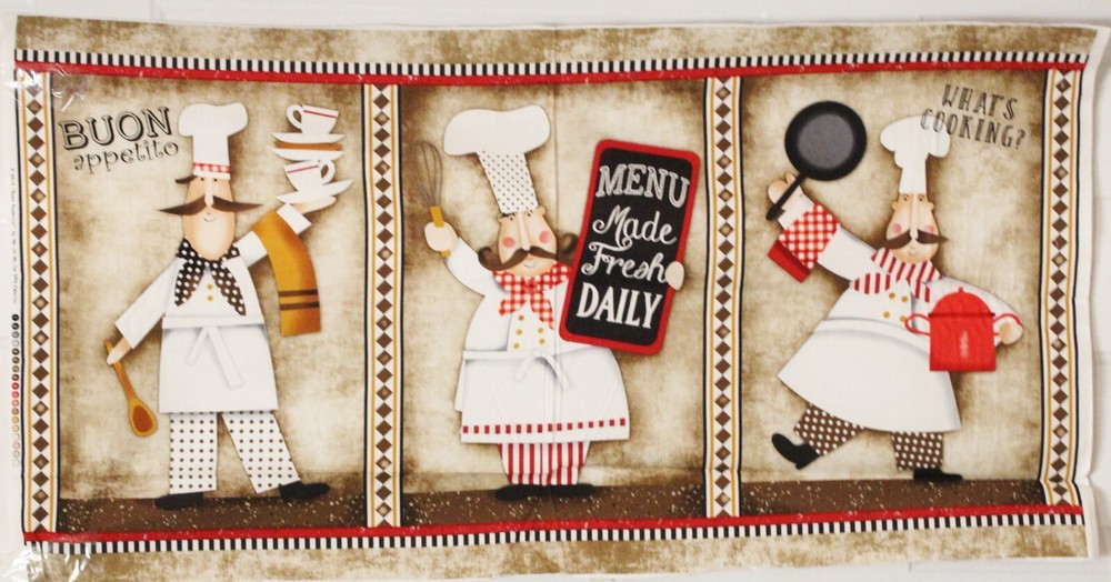 Buon Appetito Cooking Chef Panel by SPX Fabrics btp