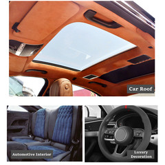 Headliner Fabric Suede with Foam-Backed Roof & Panel Lining Upholstery Renew