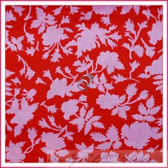 BonEful Fabric FQ Cotton Quilt VTG Antique Red Pink Rose Flower Valentine Print