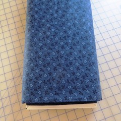 Yard, Tiny Blue Floral on Navy Cotton $3.99 Ships Any Amount Of Fabric.