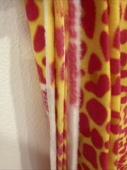 Premium Fleece Bubble Cheetah Pink And Yellow 60” X 108” Big Cat Print