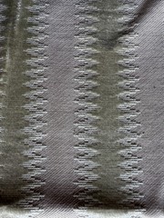 Cowtan & Tout Empire Stripe Platinum Designer Fabric Remnant 24×24″