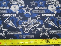 DALLAS COWBOYS NFL 58″ WIDE 100% COTTON 1/2 YARD PIECE BRAND NEW DESIGN