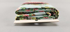 Singer Fabric Ringspun Cotton Blue Pineapple Floral Pattern 2 yards x 60″