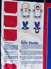 VTG 1988 Learning Line Space Race Solar Shuttle Playmat 60″x 35″