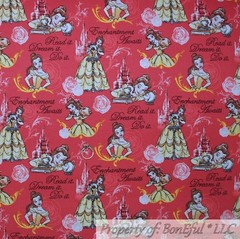 BonEful FABRIC FQ Cotton KNIT Red White Disney Minnie Mouse Girl Dot Bow Dress S