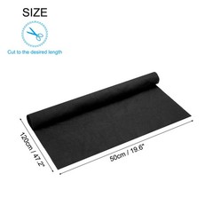 20″ Wide Black 47″ Elastic Cuffs Ribbed Trim Cotton Fabric Knit Rib Stretch Tape