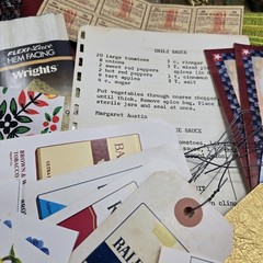 Junk Journal Lot 1Lb Ephemera Trim Lace Fabric Craft Collage Paper Book Cover