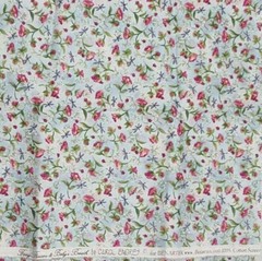 1/3 yd Benartex Carol Endres Fairy Flowers & Baby’s Breath Cotton
