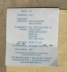 Fabric Upholstery Sample Faux Leather PVC 18″x18″ Ostrich Ocean Blue