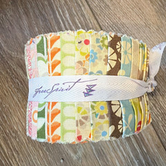 Free Spirit Precut Cotton Floral Jelly Roll 2.5″ Strips Fabric Multicolor