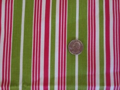 4665. Waverly ARAN STRIPE Home Decor COTTON FABRIC – 55″ x 3/4 yd. & 27″ x 27″