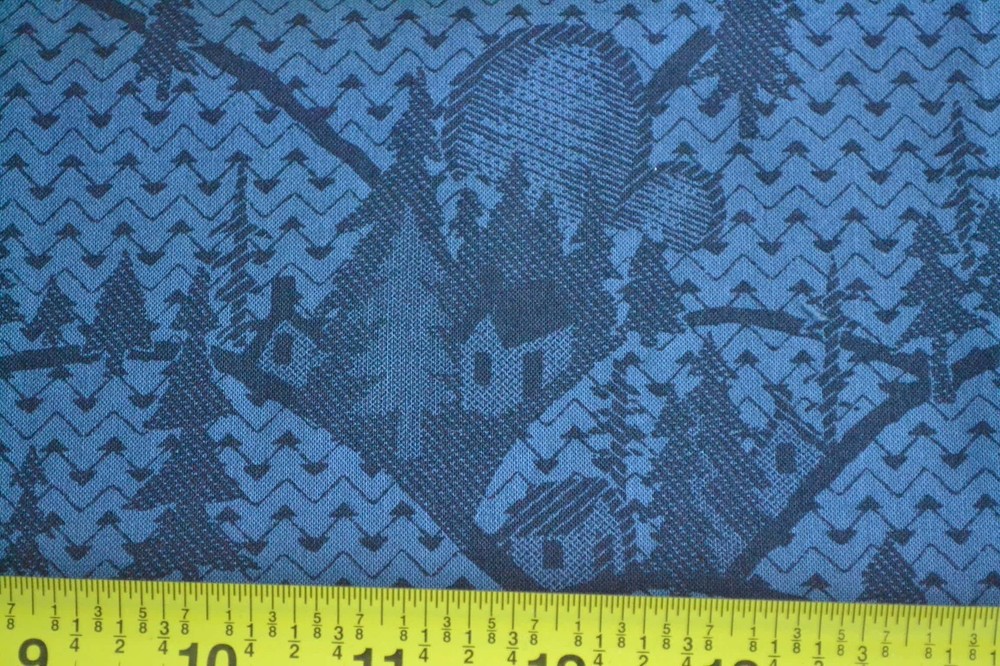 By 1/2 Yd, Dk-Navy Woodland Scene on Navy/Thimbleberries/Candy Coated Xmas,B1115