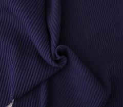 Cotton Spandex 4×4 Rib Knit Fabric by the Yard Navy 10/20