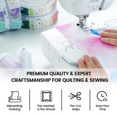 -18 Options-100% Cotton Jelly Roll Fabric Precut Strips for Quilting, Crafting