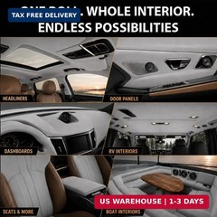 Auto Suede Headliner Fabric Material with Foam Backing, 54″ x 60″ | 5+ Yr Lifesp
