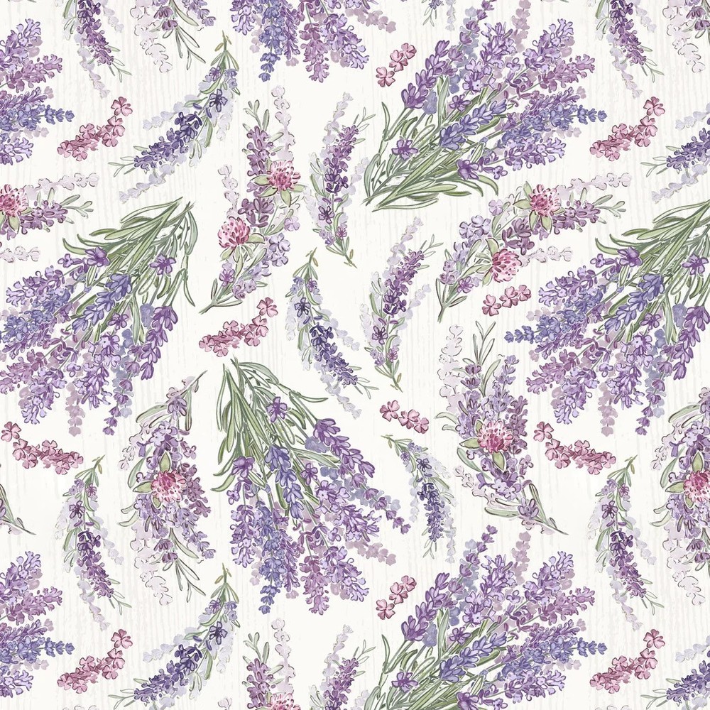 LUMIN – White Owl Textiles – Sweet Honey Bee by Chad Barrett – Lavender – Cream
