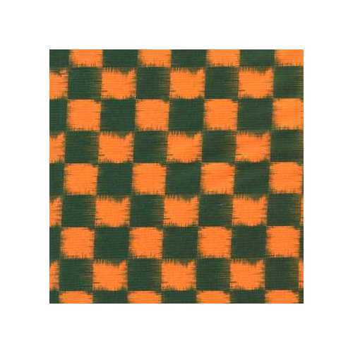 03451 Checkerboard Forest Orange – Cotton Quarter Yard