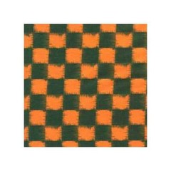 03451 Checkerboard Forest Orange – Cotton Quarter Yard