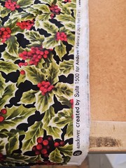 Poinsettia Christmas Cotton Fabric Andover Holiday Berry By The Yard