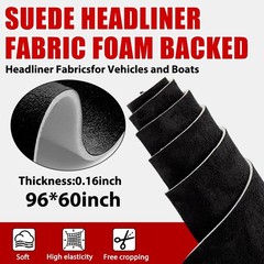 96″ x 60″ Automotive Headliner Fabric Sunroof Foam Backed Premium Upholstery US