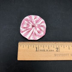 Lot of 100 Handmade 1 3/8 inch Yo-yos Assorted Colors 100% Cotton