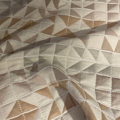 Global Textiles Stitch AU Quilted Beige Upholstery Fabric