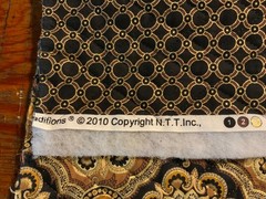 3 Lot Quilted Fabric Paisley 42”x39” Blue 1 Yd 40”+ 1 Yd 27” Brown 39”x 17.5”