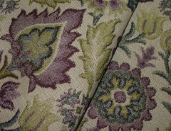 Arts And Crafts Grape Woven Jacquard Fabric Curtain Upholstery Cushion Multi Use