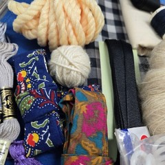 Slow Stitching Lot Fabric Buttons Floss Trim Thread Ribbon Sew Arts Crafts Black