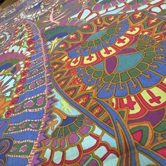 Kaffe Fassett Belle Epoch PWGP 133 Blue 3/4yd Modern Bright Fresh Rowan