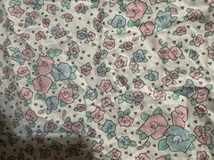 Precious Moments Florals Cotton Blend Fabric 35”X 1 3/4 Yd 36”x 25” & 8”x1.5 Yds