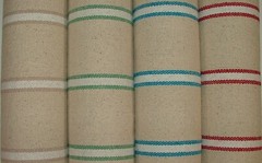 Grain Sack Cotton Fabric Saint Raphael French Stripe Curtain Upholstery Cushion